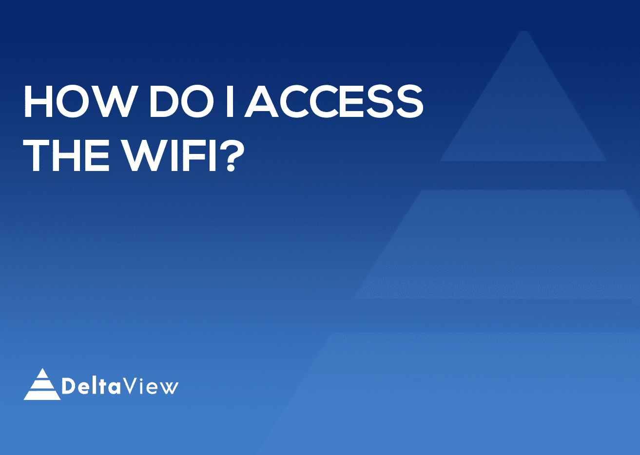 How do I access the WiFi?