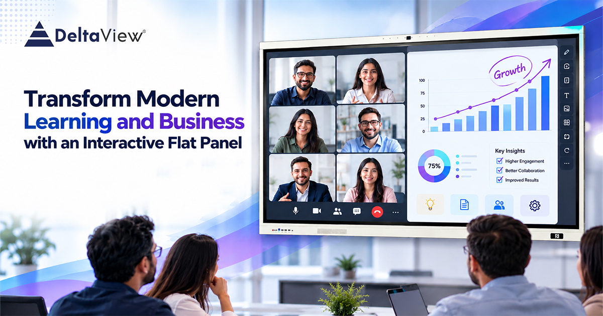 Delta View: Transform Modern Learning and Business with an Interactive Flat Panel